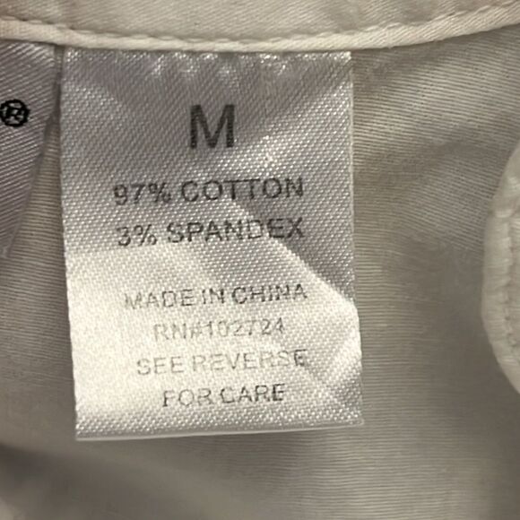 Harve Benard White Blouse w/ 3/4 Tie Sleeves | Size Medium - Picture 7 of 7